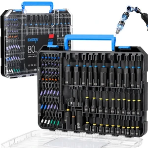 80-Pieces Magnetic Impact Nut Driver Set Metric & SAE | with Socket Adapters Impact Driver Bit Set Socket Set Deep Nut Driver Wing Nut Driver Tool Set Gift for Father and Friend 80-Pieces Magnetic Impact Nut Driver Set Metric & SAE | with Socket Adapters Impact Driver Bit Set Socket Set Deep Nut Driver Wing Nut Driver Tool Set Gift for Father and Friend