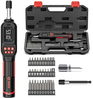 Torque Screwdriver 1/4" Digital for Gunsmithing, 2.65-53.10 in.lb | ±2% Accuracy, 0.3-6Nm, Electronic Digital Torque Wrench Screwdriver Set with 31Bits,LCD Display & Audible Buzzer for Bike Torque Screwdriver 1/4" Digital for Gunsmithing, 2.65-53.10 in.lb | ±2% Accuracy, 0.3-6Nm, Electronic Digital Torque Wrench Screwdriver Set with 31Bits,LCD Display & Audible Buzzer for Bike