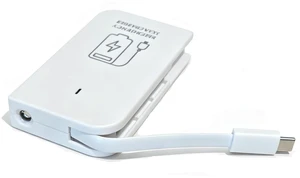 3 AA Battery Operated Phone Charger EmergencyWhite | USB Battery Powered Power Bank Portable Batteries Powered Outlet