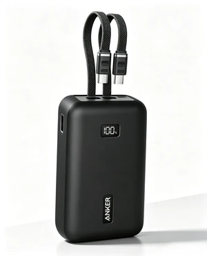 Silicone Case for Anker Zolo Power Bank (2025 Upgraded Version) 20000mAh 30W/45W Max, Soft Flexible Scratch Resistant Protective Cover (Black)