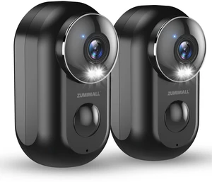 2K Magnetic Security Cameras Wireless Outdoor, No-Drill, 2 Packs | No-Drill Installation, Battery Powered, 2.4G WiFi, 3MP Color Night Vision, 130° Angle View, 2-Way Talk, AI Detection, Alexa 2K Magnetic Security Cameras Wireless Outdoor, No-Drill, 2 Packs | No-Drill Installation, Battery Powered, 2.4G WiFi, 3MP Color Night Vision, 130° Angle View, 2-Way Talk, AI Detection, Alexa