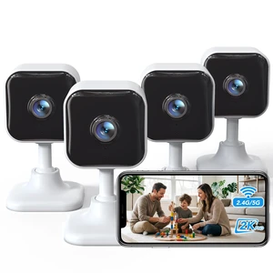 2K Indoor Security Camera, Baby Monitor, Dog Camera, Wired, 4 Packs | Motion Detection, 2-Way Audio, Siren, Night Vision, Cloud & SD Card Storage, Works w/Alexa & Google Home, 5G/2.4G 2K Indoor Security Camera, Baby Monitor, Dog Camera, Wired, 4 Packs | Motion Detection, 2-Way Audio, Siren, Night Vision, Cloud & SD Card Storage, Works w/Alexa & Google Home, 5G/2.4G