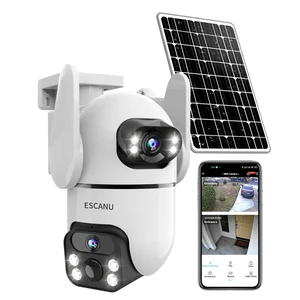 Dual Lens Security Cameras Wireless Outdoor for Home Security, 2K Ultra HD Resolution, 2.4GHz WiFi, 2-Way Audio, Color Night Vision, Motion Detection, PTZ 360 Coverage, No Monthly Fee, IP65 Waterproof Dual Lens Security Cameras Wireless Outdoor for Home Security, 2K Ultra HD Resolution, 2.4GHz WiFi, 2-Way Audio, Color Night Vision, Motion Detection, PTZ 360 Coverage, No Monthly Fee, IP65 Waterproof