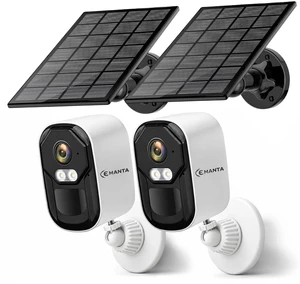 4MPSecurity Cameras Wireless Outdoor, Solar Powered-2 Pack | Free Cloud Storage, 2.4G/5G WiFi, AI Motion Detection with Spotlight,Color Night Vision, 2-Way Audio, Weatherproof 4MPSecurity Cameras Wireless Outdoor, Solar Powered-2 Pack | Free Cloud Storage, 2.4G/5G WiFi, AI Motion Detection with Spotlight,Color Night Vision, 2-Way Audio, Weatherproof