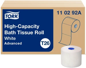 High-Capacity Toilet Paper Roll White T26, 36 x 1000, 110292A | Compatible with T26 Dispensers, 2-Ply, Advanced, Individually Wrapped Rolls High-Capacity Toilet Paper Roll White T26, 36 x 1000, 110292A | Compatible with T26 Dispensers, 2-Ply, Advanced, Individually Wrapped Rolls