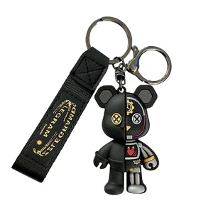 Cute Cartoon Bear Keychain, Personalized And Fashionable Backpack Bear Themed Cool Male And Female Keychains Cute Cartoon Bear Keychain, Personalized And Fashionable Backpack Bear Themed Cool Male And Female Keychains
