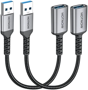 USB 3.0 Extension Cable 1FT 2Pack, USB A Male to Female Extender | 10Gbps Fast Data Transfer,Compatible with Webcam,Camera,Hub,Mouse,Keyboard,Hard Drive,Headset,Gamepad,Printer,Memory disk USB 3.0 Extension Cable 1FT 2Pack, USB A Male to Female Extender | 10Gbps Fast Data Transfer,Compatible with Webcam,Camera,Hub,Mouse,Keyboard,Hard Drive,Headset,Gamepad,Printer,Memory disk