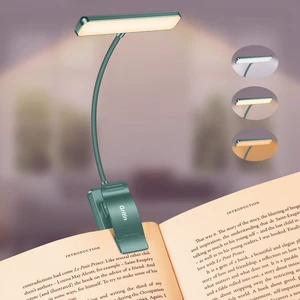 19 LED Rechargeable Book Light for Reading in Bed Eye Caring 3 Color Temps,Stepless Dimming Brightness,Memory Function,90 Hrs Runtime Lightweight Clip on Light-Blackish Green 19 LED Rechargeable Book Light for Reading in Bed Eye Caring 3 Color Temps,Stepless Dimming Brightness,Memory Function,90 Hrs Runtime Lightweight Clip on Light-Blackish Green