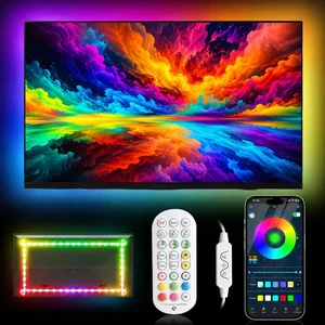LED Lights for TV, Led Backlight TV Lights RGB Led TV Lights USB Led Strip Lights for TV Led Lights Sync with Music Bluetooth APP Control Led Lights (Dreamcolor, 19.68FT for 55"-85" TV) LED Lights for TV, Led Backlight TV Lights RGB Led TV Lights USB Led Strip Lights for TV Led Lights Sync with Music Bluetooth APP Control Led Lights (Dreamcolor, 19.68FT for 55"-85" TV)