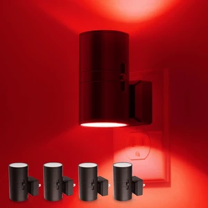 Red Night Light, Circadian Night Lights Plug into Wall, 4 Pack LED Nightlights with Light Sensor, Sleep Aid Red, Dimmable Night Light for Nursery Kids Adults, Home Decor, Hallway, Bedroom Red Night Light, Circadian Night Lights Plug into Wall, 4 Pack LED Nightlights with Light Sensor, Sleep Aid Red, Dimmable Night Light for Nursery Kids Adults, Home Decor, Hallway, Bedroom