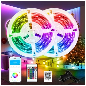 LED Lights for Bedroom 132ft (2 Rolls of 65.6ft), Music Sync Color Changing Strip Lights with Remote, 24V Power Supply, Classroom Lighting, Room Decor for Teen Girls Boys Birthday Gifts LED Lights for Bedroom 132ft (2 Rolls of 65.6ft), Music Sync Color Changing Strip Lights with Remote, 24V Power Supply, Classroom Lighting, Room Decor for Teen Girls Boys Birthday Gifts