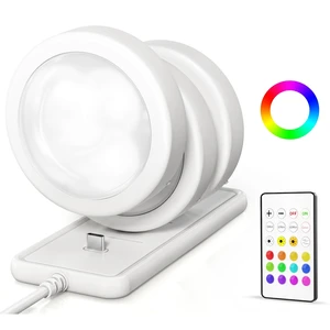 Under Cabinet Lighting with Charging Station, Rechargeable Puck Lights with Remote, 2.95'' Mini Tap Lights, 16 RGB Colors & 3 Color Temperatures, Dimmable Stick-On Lights (3 Packs Under Cabinet Lighting with Charging Station, Rechargeable Puck Lights with Remote, 2.95'' Mini Tap Lights, 16 RGB Colors & 3 Color Temperatures, Dimmable Stick-On Lights (3 Packs
