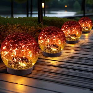 Solar Globe Lights Outdoor Waterproof-Solar Balls for Garden Cracked Glass Ball Lights Outdoor-Solar Orbs for Outside-Decorations for Patio and Yard Lawn Backyard Decor Solar Globe Lights Outdoor Waterproof-Solar Balls for Garden Cracked Glass Ball Lights Outdoor-Solar Orbs for Outside-Decorations for Patio and Yard Lawn Backyard Decor