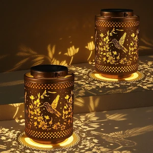 2 Pack Hummingbird Solar Lanterns Garden Decor Birthday Gifts for Women Metal Hanging Solar Lights Waterproof Outdoor Decoration for Outside LED Lanterns for Yard Gifts for Mon Grandma 2 Pack Hummingbird Solar Lanterns Garden Decor Birthday Gifts for Women Metal Hanging Solar Lights Waterproof Outdoor Decoration for Outside LED Lanterns for Yard Gifts for Mon Grandma