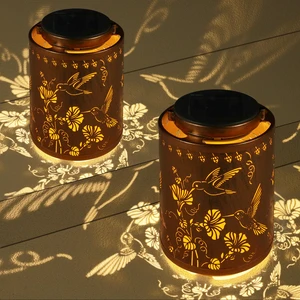 2 Pack Solar Lanterns Outdoor Waterproof Garden Decor Gifts for Women Metal Hanging Solar Lights Decoration for Outside LED Lanterns for Yard Patio Birthday Gifts Mon Grandma Hummingbirds 2 Pack Solar Lanterns Outdoor Waterproof Garden Decor Gifts for Women Metal Hanging Solar Lights Decoration for Outside LED Lanterns for Yard Patio Birthday Gifts Mon Grandma Hummingbirds