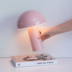 Celia Table Lamp 10" Touch-Controlled Mushroom Accent Lamp, Cordless & Dimmable LED, Portable & Rechargeable Bedside Night Light, Sustainable Recycled Modern Patio Lamp, Home Décor Pink Celia Table Lamp 10" Touch-Controlled Mushroom Accent Lamp, Cordless & Dimmable LED, Portable & Rechargeable Bedside Night Light, Sustainable Recycled Modern Patio Lamp, Home Décor Pink