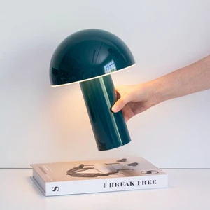 Celia Small Table Lamp 10" Touch-Controlled Mushroom Accent Lamp, Cordless & Dimmable LED, Portable Bedside Night Light, Sustainable Light, Recycled Modern Patio Lamp for Home Décor Teal Celia Small Table Lamp 10" Touch-Controlled Mushroom Accent Lamp, Cordless & Dimmable LED, Portable Bedside Night Light, Sustainable Light, Recycled Modern Patio Lamp for Home Décor Teal