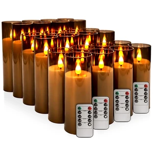 Halloween Decoration Flickering Flameless Candles Battery Operated Timer Led Pillar Candles with Realistic Moving Wick Candles for Home Decor 24 Pack (D2.2 xH 5" 6" 7")(Grey) Halloween Decoration Flickering Flameless Candles Battery Operated Timer Led Pillar Candles with Realistic Moving Wick Candles for Home Decor 24 Pack (D2.2 xH 5" 6" 7")(Grey)