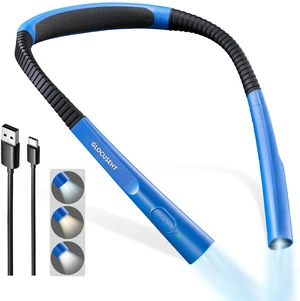Upgraded LED Neck Reading Light, Book Light for Reading in Bed 30-min Timer, 3 Colors & 3 Brightness, Rechargeable, Eye-Caring Perfect for Women, Knitting,Crocheting, Repairing,Christmas Upgraded LED Neck Reading Light, Book Light for Reading in Bed 30-min Timer, 3 Colors & 3 Brightness, Rechargeable, Eye-Caring Perfect for Women, Knitting,Crocheting, Repairing,Christmas