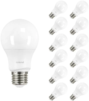 A19 LED Light Bulbs Dimmable, 60W Equivalent Light Bulbs, 9W, 5000K Daylight, 840 Lumens LED Bulbs, E26 Standard Base, 120V, Lighting for Bedroom Living Room Home Office, 12 Packs A19 LED Light Bulbs Dimmable, 60W Equivalent Light Bulbs, 9W, 5000K Daylight, 840 Lumens LED Bulbs, E26 Standard Base, 120V, Lighting for Bedroom Living Room Home Office, 12 Packs