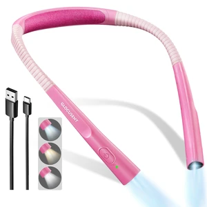 Upgraded LED Neck Reading Light, Book Light for Reading in Bed 30-min Timer, 3 Colors & 3 Brightness, Rechargeable, Eye-Caring Perfect for Women, Knitting,Crocheting, Repairing,Christmas Upgraded LED Neck Reading Light, Book Light for Reading in Bed 30-min Timer, 3 Colors & 3 Brightness, Rechargeable, Eye-Caring Perfect for Women, Knitting,Crocheting, Repairing,Christmas