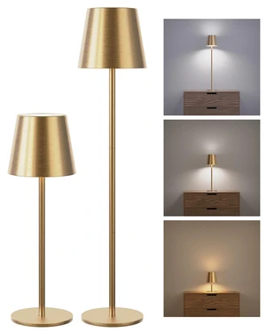 Cordless Lamps, 3 Height, 3 Colors Smooth Dimming, 5000 Capacity Portable LED Waterproof Table Lamp for Dining, Bedroom, Outdoor, Glod (2 Pack) Cordless Lamps, 3 Height, 3 Colors Smooth Dimming, 5000 Capacity Portable LED Waterproof Table Lamp for Dining, Bedroom, Outdoor, Glod (2 Pack)
