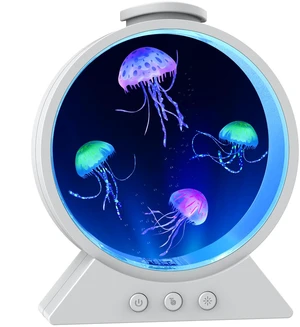 Jellyfish Lamp for Sleep Anxiety Calming Night Light for Bedroom(White) Whisper-Quiet Sensory 7 Soft Color Modes Adjustable Water Flow 8H Auto-Off Timer Rounded Tank Lamp Gift for All Ages Jellyfish Lamp for Sleep Anxiety Calming Night Light for Bedroom(White) Whisper-Quiet Sensory 7 Soft Color Modes Adjustable Water Flow 8H Auto-Off Timer Rounded Tank Lamp Gift for All Ages