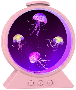 Jellyfish Lamp for Sleep Anxiety Calming Night Light for Bedroom(Pink) Whisper-Quiet Sensory 7 Soft Color Modes Adjustable Water Flow 8H Auto-Off Timer Rounded Tank Lamp Gift for All Ages Jellyfish Lamp for Sleep Anxiety Calming Night Light for Bedroom(Pink) Whisper-Quiet Sensory 7 Soft Color Modes Adjustable Water Flow 8H Auto-Off Timer Rounded Tank Lamp Gift for All Ages