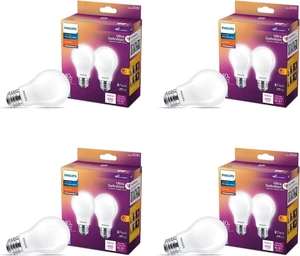 Ultra Definition LED A19 Bulbs, 8W 2700 K, 8-Pack 800 Lumen, Dimmable, Frosted Flicker-Free, CRI 95 True Colors, Up to 15000 Hour Lifespan, Dims to Warm Glow Ultra Definition LED A19 Bulbs, 8W 2700 K, 8-Pack 800 Lumen, Dimmable, Frosted Flicker-Free, CRI 95 True Colors, Up to 15000 Hour Lifespan, Dims to Warm Glow