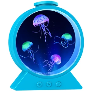 Jellyfish Lamp for Sleep Anxiety Calming Night Light for Bedroom(Blue) Whisper-Quiet Sensory 7 Soft Color Modes Adjustable Water Flow 8H Auto-Off Timer Rounded Tank Lamp Gift for All Ages Jellyfish Lamp for Sleep Anxiety Calming Night Light for Bedroom(Blue) Whisper-Quiet Sensory 7 Soft Color Modes Adjustable Water Flow 8H Auto-Off Timer Rounded Tank Lamp Gift for All Ages