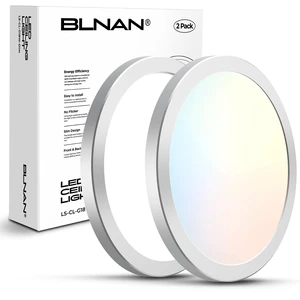9 Inch LED Flush Mount Ceiling Light Fixture, 3000K/4000K/5000K Selectable, Ultra Thin Round White Ceiling Lamp for Kitchen Bathroom Hallway Closet, Silver 9 Inch LED Flush Mount Ceiling Light Fixture, 3000K/4000K/5000K Selectable, Ultra Thin Round White Ceiling Lamp for Kitchen Bathroom Hallway Closet, Silver