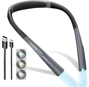 Upgraded LED Neck Reading Light, Book Light for Reading in Bed 30-min Timer, 3 Colors & 3 Brightness, Rechargeable, Eye-Caring Perfect for Women, Knitting,Crocheting, Repairing,Christmas Upgraded LED Neck Reading Light, Book Light for Reading in Bed 30-min Timer, 3 Colors & 3 Brightness, Rechargeable, Eye-Caring Perfect for Women, Knitting,Crocheting, Repairing,Christmas