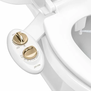 NEO 120 - Bidet Attachment for Toilet Seat, Gold Non-Electric, Single Nozzle, Self-Cleaning, Adjustable Water Pressure, Rear Wash NEO 120 - Bidet Attachment for Toilet Seat, Gold Non-Electric, Single Nozzle, Self-Cleaning, Adjustable Water Pressure, Rear Wash
