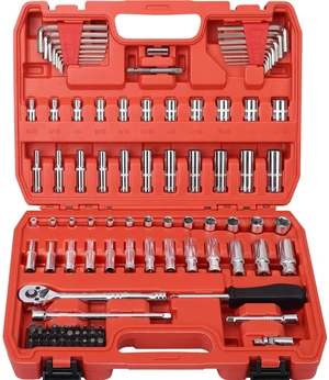 1/4Drive Socket Ratchet Wrench Set,101 PCS Metric(4-14mm),SAE(5/32-9/16),with 72-Teeth Ratchet Wrench,Bit Socket Set,Extension Bar,Allen wrench for Auto Repair and Household 1/4Drive Socket Ratchet Wrench Set,101 PCS Metric(4-14mm),SAE(5/32-9/16),with 72-Teeth Ratchet Wrench,Bit Socket Set,Extension Bar,Allen wrench for Auto Repair and Household