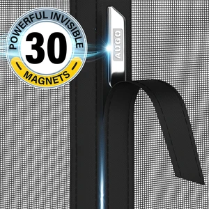 Garage Door Screen Magnetic Closure - Garage Screen Doors for 2 Car Garage Pull Down - Magnetic Screen Door Mesh - Heavy Duty Weighted Bottom - Pet & Kid Friendly - Keep Open Feature - 16' x 7' Garage Door Screen Magnetic Closure - Garage Screen Doors for 2 Car Garage Pull Down - Magnetic Screen Door Mesh - Heavy Duty Weighted Bottom - Pet & Kid Friendly - Keep Open Feature - 16' x 7'