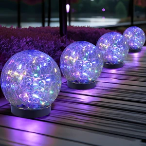 Solar Globe Lights Outdoor Waterproof-Solar Balls for Garden Cracked Glass Ball Lights Outdoor-Solar Orbs for Outside-Decorations for Patio and Yard Lawn Backyard Decor Solar Globe Lights Outdoor Waterproof-Solar Balls for Garden Cracked Glass Ball Lights Outdoor-Solar Orbs for Outside-Decorations for Patio and Yard Lawn Backyard Decor