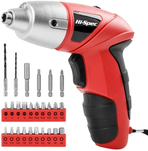 27pc 3.6V Red Small Power Electric Screwdriver Set. Cordless & Rechargeable with Driver Bit Set 27pc 3.6V Red Small Power Electric Screwdriver Set. Cordless & Rechargeable with Driver Bit Set