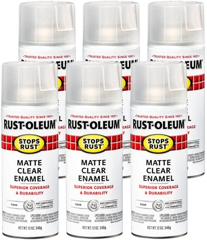 285093-6PK Stops Rust Spray Paint, 12 oz, Matte Clear, 6 Pack 285093-6PK Stops Rust Spray Paint, 12 oz, Matte Clear, 6 Pack
