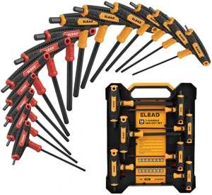 14-Piece T-handle Allen Wrench Set, Metric 2.5mm-10mm & SAE 1/8"-3/8" Portable Hex Key, Long Arm Allen Key Set with Storage Box for Basic Home Repair and Mechanical Maintenance 14-Piece T-handle Allen Wrench Set, Metric 2.5mm-10mm & SAE 1/8"-3/8" Portable Hex Key, Long Arm Allen Key Set with Storage Box for Basic Home Repair and Mechanical Maintenance