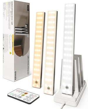 13inch Under Cabinet Lighting with Charging Station, 3200mAh Rechargeable Wireless Motion Sensor Lights, 96 LEDs, 3 Color Temps, Dimmable, Timer, Magnetic, with Remote for Kitchen (3 Pack) 13inch Under Cabinet Lighting with Charging Station, 3200mAh Rechargeable Wireless Motion Sensor Lights, 96 LEDs, 3 Color Temps, Dimmable, Timer, Magnetic, with Remote for Kitchen (3 Pack)