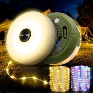 2-Pack Camping String Lights 4 in 1, 32.8FT Quick Storage 8 Modes Portable Rechargeable Fairy Tent Lights String, Hanging Lantern LED Lamp for Outdoor Indoor Patio Decor Camping Essentials 2-Pack Camping String Lights 4 in 1, 32.8FT Quick Storage 8 Modes Portable Rechargeable Fairy Tent Lights String, Hanging Lantern LED Lamp for Outdoor Indoor Patio Decor Camping Essentials