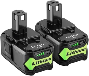 2 Packs 6.0Ah 18V Battery Replacement for Ryobi 18V Lithium-Ion Battery, Compatible with Ryobi 18 Volt Batteries Cordless Power Tools 2 Packs 6.0Ah 18V Battery Replacement for Ryobi 18V Lithium-Ion Battery, Compatible with Ryobi 18 Volt Batteries Cordless Power Tools