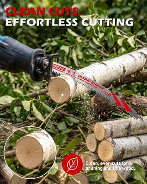 12 Inch Japanese Teeth Reciprocating Saw Blades, Arc Edge Wood Pruning Saw Blades 6TPI for Tree Trimming, Branch Cutting, Green Timber and Wet Wood, 3 Pack 12 Inch Japanese Teeth Reciprocating Saw Blades, Arc Edge Wood Pruning Saw Blades 6TPI for Tree Trimming, Branch Cutting, Green Timber and Wet Wood, 3 Pack