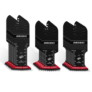 16PCS Japanese Teeth Oscillating Tool Blade, CRV Extra Long Fast & Clean Wood Cutting, Curved Edge Universal Oscillating Saw Blades Compatible with Dewalt Milwaukee Bosch Ryobi 16PCS Japanese Teeth Oscillating Tool Blade, CRV Extra Long Fast & Clean Wood Cutting, Curved Edge Universal Oscillating Saw Blades Compatible with Dewalt Milwaukee Bosch Ryobi