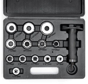 02604A Hole Punch Set | SAE & Metric, 3/16 1-3/8 & 5 35mm | 14 Piece Sharp Hollow Hole Punch Kit, Gasket Cutting Puncher, Foam Cutter, & Leather Hole Punches | 6 Interchangeable 02604A Hole Punch Set | SAE & Metric, 3/16 1-3/8 & 5 35mm | 14 Piece Sharp Hollow Hole Punch Kit, Gasket Cutting Puncher, Foam Cutter, & Leather Hole Punches | 6 Interchangeable