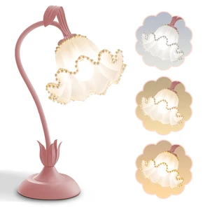 Flower Table Lamp LED Reading Light Vintage Night light (Pink Pearls) 3 Colors Modes Kawaii Bedside Lamps Decor,Living Room Bedroom Room Lighting Table Lamps Home Decoration Flower Table Lamp LED Reading Light Vintage Night light (Pink Pearls) 3 Colors Modes Kawaii Bedside Lamps Decor,Living Room Bedroom Room Lighting Table Lamps Home Decoration