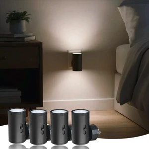 LED Night Lights Plug into Wall,Dimmable,Daylight 5000K,4 Pack Dusk to Dawn Sensor,0-300LM Adjustable Brightness,Bathroom, bedroom LED Night Lights Plug into Wall,Dimmable,Daylight 5000K,4 Pack Dusk to Dawn Sensor,0-300LM Adjustable Brightness,Bathroom, bedroom