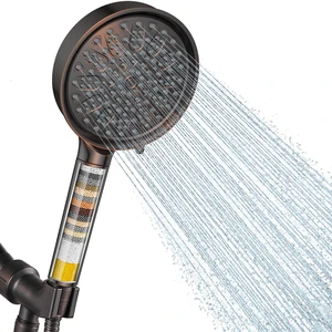 Filtered Shower Head with Handheld, Water Softener for Hard Water High Pressure 6 Spray Mode Shower Head with Filters - Remove Chlorine and Harmful Substances - Reduces Dry Itchy Skin, ORB Filtered Shower Head with Handheld, Water Softener for Hard Water High Pressure 6 Spray Mode Shower Head with Filters - Remove Chlorine and Harmful Substances - Reduces Dry Itchy Skin, ORB