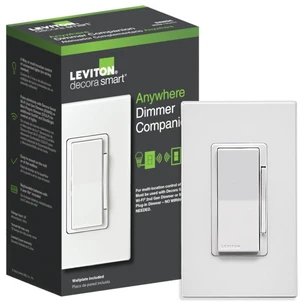 Decora Smart Dimmer Anywhere Companion, Add Wire-Free 3-Way/4-Way/5-Way On/Off/Dim/Bright Control to Decora Smart Wi-Fi Dimmers, DAWDC-1RW, White Decora Smart Dimmer Anywhere Companion, Add Wire-Free 3-Way/4-Way/5-Way On/Off/Dim/Bright Control to Decora Smart Wi-Fi Dimmers, DAWDC-1RW, White