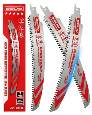 9 Inch Japanese Teeth Reciprocating Saw Blades, Arc Edge Wood Pruning Saw Blades 6TPI for Tree Trimming, Branch Cutting, Green Timber and Wet Wood, 3 Pack 9 Inch Japanese Teeth Reciprocating Saw Blades, Arc Edge Wood Pruning Saw Blades 6TPI for Tree Trimming, Branch Cutting, Green Timber and Wet Wood, 3 Pack